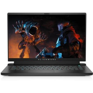 Laptop Alienware M15 R5 QHD 15.6 inch AMD Ryzen R7 5800H 16GB 512GB SSD Windows 11 Pro Black