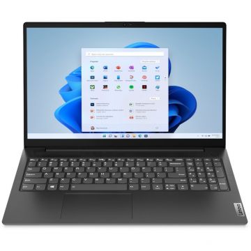 Laptop Lenovo V15 G2 FHD 15.6 inch AMD Ryzen 5 5500U 8GB 512GB SSD Windows 11 Home Black