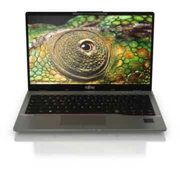 Laptop Lifebook U7412 14 inch FHD Intel Core i5-1235U 16GB DDR4 256GB SSD LTE DE layout Windows 11 Pro Silver