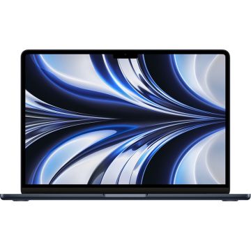 Laptop MacBook Air 2022 13.6 inch Apple M2 8Core CPU 10Core GPU 8GB RAM 512GB SSD macOS Midnight