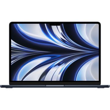 Laptop MacBook Air 2022 13.6 inch Apple M2 8Core CPU 8Core GPU 8GB RAM 256GB SSD macOS Midnight