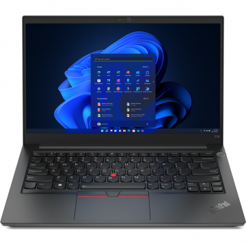 Laptop ThinkPad E14 Gen4 14 inch FHD AMD Ryzen 5 5625U 8GB 256GB SSD Windows 11 Pro Black