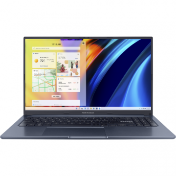 Laptop Vivobook Intel Core i3-1220P 4.4GHz 15.6inch Full HD 8GB SSD 256GB Intel UHD Graphics Windows 11 Home S Quiet Blue