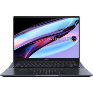 Laptop Zenbook Pro 16X OLED UX7602ZM-ME149X 16 inch 4K Touch Intel Core i7-12700H 32GB DDR5 1TB SSD nVidia GeForce RTX 3060 6GB Windows 11 Pro Tech Black