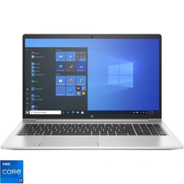 Laptop HP ProBook 450 G9 (Procesor Intel® Core™ i7-1255U (12M Cache, up to 4.70 GHz) 15.6inch FHD, 8GB, 512GB SSD, nVidia GeForce MX570 @2GB, Argintiu)