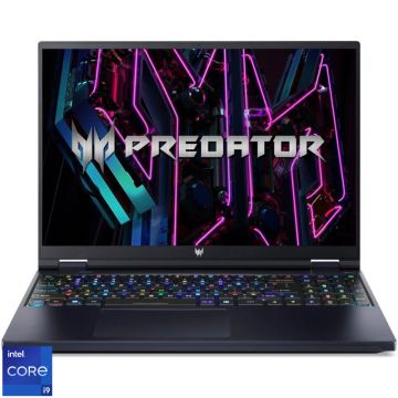 Laptop Acer Gaming 16'' Predator Helios 16 PH16-71, WQXGA IPS 240Hz, Procesor Intel® Core™ i9-13900HX (36M Cache, up to 5.40 GHz), 16GB DDR5, 1TB SSD, GeForce RTX 4080 12GB, No OS, Black