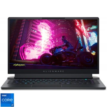 Laptop Alienware Gaming 15.6'' x15 R1, FHD 360Hz G-Sync, Procesor Intel® Core™ i7-11800H (24M Cache, up to 4.60 GHz), 32GB DDR4, 2TB SSD, GeForce RTX 3070 8GB, Win 11 Pro, Lunar Light, 3Yr BOS