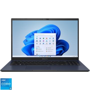 Laptop ASUS 15.6'' ExpertBook B1 B1502CBA, FHD, Procesor Intel® Core™ i5-1235U (12M Cache, up to 4.40 GHz, with IPU), 8GB DDR4, 512GB SSD, Intel Iris Xe, Win 11 Pro Education, Star Black