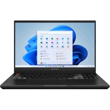Laptop ASUS 15.6'' Vivobook Pro 15X M6501RM, FHD 144Hz, Procesor AMD Ryzen™ 7 6800H/HS (16M Cache, up to 4.7 GHz), 16GB DDR5, 512GB SSD, GeForce RTX 3060 6GB, Win 11 Pro, 0°Black