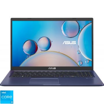 Laptop ASUS 15.6'' X515EA, FHD, Procesor Intel® Core™ i3-1115G4 (6M Cache, up to 4.10 GHz), 8GB DDR4, 256GB SSD, GMA UHD, No OS, Peacock Blue