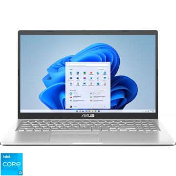 Laptop ASUS 15.6'' X515EA, FHD, Procesor Intel® Core™ i3-1115G4 (6M Cache, up to 4.10 GHz), 8GB DDR4, 256GB SSD, GMA UHD, Win 11 Home S, Transparent Silver