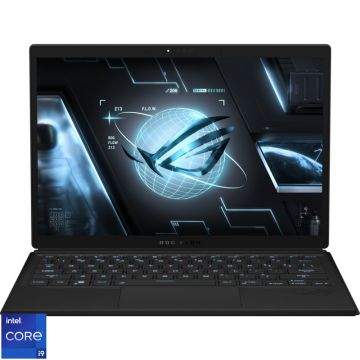 Laptop ASUS Gaming 13.4'' ROG Flow Z13 GZ301VF, QHD+ 165Hz Touch, Procesor Intel® Core™ i9-13900H (24M Cache, up to 5.40 GHz), 16GB DDR5, 512GB SSD, GeForce RTX 2050 4GB, Win 11 Home, Black