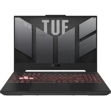 Laptop ASUS Gaming 15.6'' TUF A15 FA507RF, FHD 144Hz, Procesor AMD Ryzen™ 7 6800HS (16M Cache, up to 4.7 GHz), 16GB DDR5, 512GB SSD, GeForce RTX 2050 4GB, No OS, Jaeger Gray