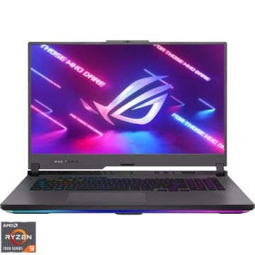 Laptop ASUS Gaming 17.3' ROG Strix G17 G713PI, QHD 240Hz, Procesor AMD Ryzen™ 9 7945HX (64M Cache, up to 5.4 GHz), 32GB DDR5, 1TB SSD, GeForce RTX 4070 8GB, Win 11 Home, Eclipse Gray