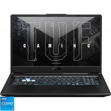 Laptop ASUS Gaming 17.3'' TUF F17 FX706HF, FHD 144Hz, Procesor Intel® Core™ i5-11400H (12M Cache, up to 4.50 GHz), 8GB DDR4, 512GB SSD, GeForce RTX 2050 4GB, No OS, Graphite Black