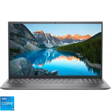 Laptop DELL 15.6'' Inspiron 5510 (seria 5000), FHD, Procesor Intel® Core™ i5-11320H (8M Cache, up to 4.50 GHz, with IPU), 16GB DDR4, 512GB SSD, Intel Iris Xe, Linux, Platinum Silver, 3Yr CIS