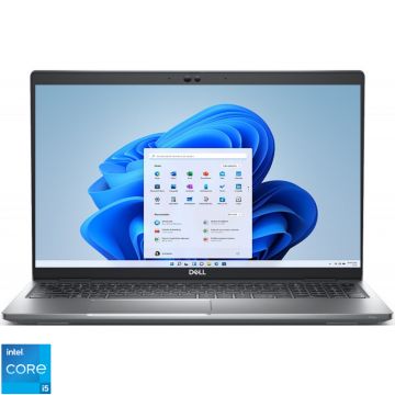 Laptop DELL 15.6'' Latitude 5530 (seria 5000), FHD, Procesor Intel® Core™ i5-1235U (12M Cache, up to 4.40 GHz, with IPU), 8GB DDR4, 512GB SSD, Intel Iris Xe, Win 11 Pro, 3Yr