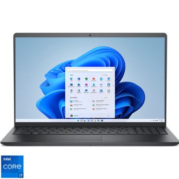 Laptop DELL 15.6'' Vostro 3510 (seria 3000), FHD, Procesor Intel® Core™ i7-1165G7 (12M Cache, up to 4.7 GHz), 8GB DDR4, 512GB SSD, GeForce MX350 2GB, Win 11 Pro, Carbon Black, 3Yr ProSupport