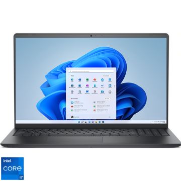 Laptop DELL 15.6'' Vostro 3510 (seria 3000), FHD, Procesor Intel® Core™ i7-1165G7 (12M Cache, up to 4.7 GHz), 8GB DDR4, 512GB SSD, Intel Iris Xe, Win 11 Pro, Carbon Black, 3Yr ProSupport