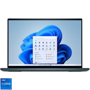 Laptop DELL 16'' Inspiron 16 Plus 7620, 3K, Procesor Intel® Core™ i7-12700H (24M Cache, up to 4.70 GHz), 16GB DDR5, 1TB SSD, GeForce RTX 3060 6GB, Win 11 Pro, Dark Green, 3Yr BOS