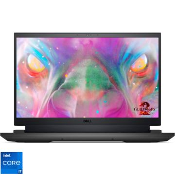 Laptop DELL Gaming 15.6'' G15 5520, QHD 240Hz, Procesor Intel® Core™ i7-12700H (24M Cache, up to 4.70 GHz), 32GB DDR5, 1TB SSD, GeForce RTX 3060 6GB, Linux, Obsidian Black Special Edition, 3Yr CIS
