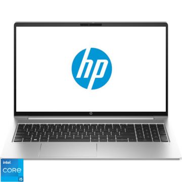 Laptop HP 15.6'' ProBook 450 G10, FHD IPS, Procesor Intel® Core™ i5-1335U (12M Cache, up to 4.60 GHz), 16GB DDR4, 512GB SSD, Intel Iris Xe, Free DOS, Silver