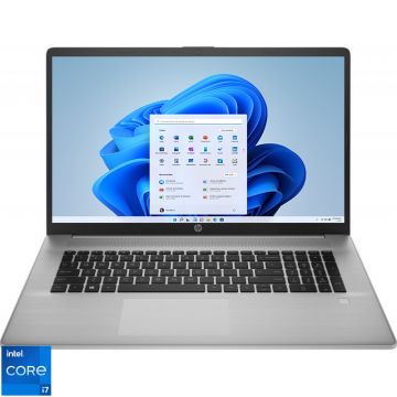 Laptop HP 17.3'' 470 G8, FHD IPS, Procesor Intel® Core™ i7-1165G7 (12M Cache, up to 4.70 GHz, with IPU), 16GB DDR4, 512GB SSD, GeForce MX450 2GB, Win 11 Pro, Silver