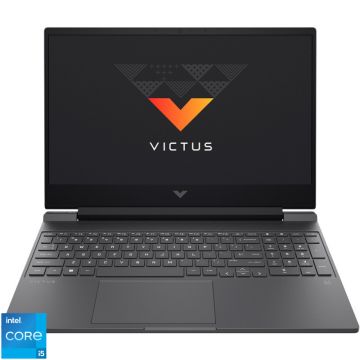 Laptop HP Gaming 15.6'' Victus 15-fa0016nq, FHD IPS, Procesor Intel® Core™ i5-12500H (18M Cache, up to 4.50 GHz), 16GB DDR4, 512GB SSD, GeForce RTX 3050 4GB, Free DOS, Mica Silver