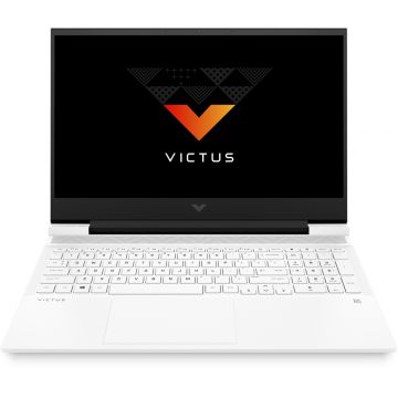 Laptop HP Gaming 15.6'' Victus 15-fb0021nq, FHD IPS, Procesor AMD Ryzen™ 5 5600H (16M Cache, up to 4.2 GHz), 8GB DDR4, 512GB SSD, GeForce RTX 3050 4GB, Free DOS, Ceramic White