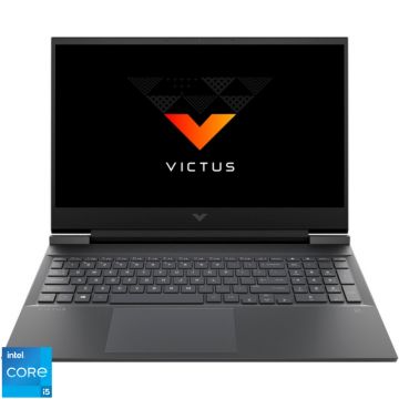 Laptop HP Gaming 16.1'' Victus 16-d1006nq, FHD IPS 144Hz, Procesor Intel® Core™ i5-12500H (18M Cache, up to 4.50 GHz), 16GB DDR5, 1TB SSD, GeForce RTX 3060 6GB, Free DOS, Mica Silver