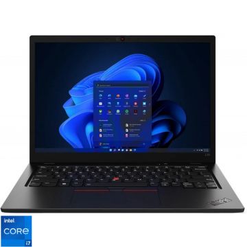 Laptop Lenovo 13.3'' ThinkPad L13 Gen 3, WUXGA IPS, Procesor Intel® Core™ i7-1255U (12M Cache, up to 4.70 GHz), 16GB DDR4, 512GB SSD, Intel Iris Xe, Win 11 DG Win 10 Pro, Thunder Black