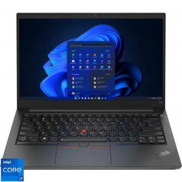 Laptop Lenovo 14'' ThinkPad E14 Gen 4, FHD IPS, Procesor Intel® Core™ i7-1255U (12M Cache, up to 4.70 GHz), 16GB DDR4, 512GB SSD, Intel Iris Xe, Win 11 Pro, Black