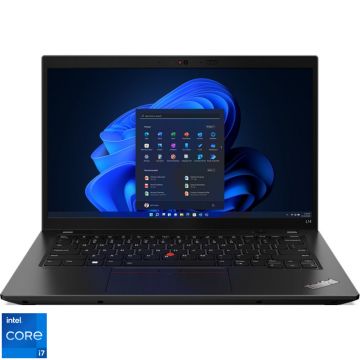 Laptop Lenovo 14'' ThinkPad L14 Gen 3, FHD IPS, Procesor Intel® Core™ i7-1255U (12M Cache, up to 4.70 GHz), 16GB DDR4, 512GB SSD, Intel Iris Xe, Win 11 DG Win 10 Pro, Thunder Black