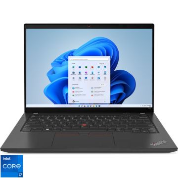 Laptop Lenovo 14'' ThinkPad T14 Gen 4, WUXGA IPS, Procesor Intel® Core™ i7-1355U (12M Cache, up to 5.00 GHz), 32GB DDR5, 1TB SSD, Intel Iris Xe, Win 11 Pro, Thunder Black