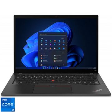 Laptop Lenovo 14'' ThinkPad T14s Gen 3, WUXGA IPS, Procesor Intel® Core™ i7-1260P (18M Cache, up to 4.70 GHz), 16GB DDR5, 512GB SSD, Intel Iris Xe, 4G LTE, Win 11 DG Win 10 Pro, Thunder Black