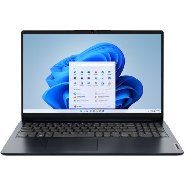 Laptop Lenovo 15.6'' IdeaPad 1 15AMN7, FHD, Procesor AMD Ryzen™ 5 7520U (4M Cache, up to 4.3 GHz), 8GB DDR5, 256GB SSD, Radeon 610M, Win 11 Home, Abyss Blue