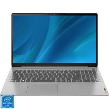 Laptop Lenovo 15.6'' IdeaPad 1 15IGL7, HD, Procesor  Intel® Celeron® N4020 (4M Cache, up to 2.80 GHz), 8GB DDR4, 256GB SSD, GMA UHD 600, No OS, Cloud Grey