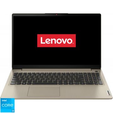 Laptop Lenovo 15.6'' IdeaPad 3 15ITL6, FHD, Procesor Intel® Core™ i3-1115G4 (6M Cache, up to 4.10 GHz), 8GB DDR4, 256GB SSD, GMA UHD, No OS, Sand