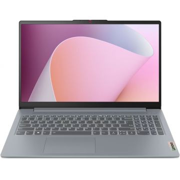 Laptop Lenovo 15.6'' IdeaPad Slim 3 15ABR8, FHD, Procesor AMD Ryzen™ 7 7730U (16M Cache, up to 4.5 GHz), 16GB DDR4, 512GB SSD, Radeon, No OS, Arctic Grey