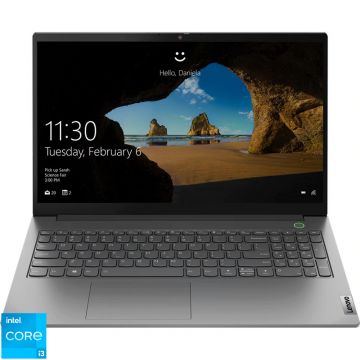 Laptop Lenovo 15.6'' ThinkBook 15 G2 ITL, FHD, Procesor Intel® Core™ i3-1115G4 (6M Cache, up to 4.10 GHz), 8GB DDR4, 128GB + 256GB SSD, GMA UHD, Win 10 Pro Educational, Mineral Gray