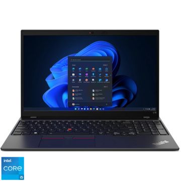 Laptop Lenovo 15.6'' ThinkPad L15 Gen 3, FHD IPS, Procesor Intel® Core™ i5-1235U (12M Cache, up to 4.40 GHz), 16GB DDR4, 512GB SSD, Intel Iris Xe, Win 11 DG Win 10 Pro, Thunder Black