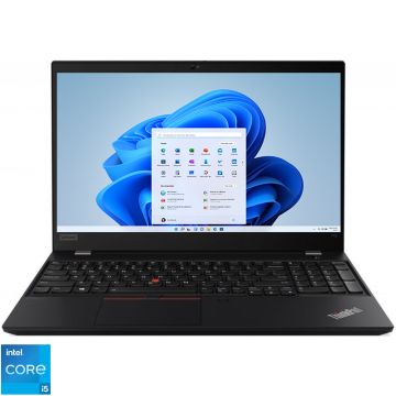 Laptop Lenovo 15.6'' ThinkPad T15 Gen 2, FHD IPS, Procesor Intel® Core™ i5-1135G7 (8M Cache, up to 4.20 GHz), 16GB DDR4, 512GB SSD, Intel Iris Xe, Win 11 DG Win 10 Pro, Black