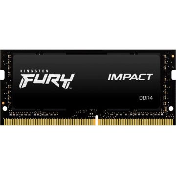 Memorie notebook Kingston FURY Impact, 16GB, DDR4, 2666MHz, CL16 Memorie notebook Kingston FURY Impact, 16GB, DDR4, 2666MHz, CL16