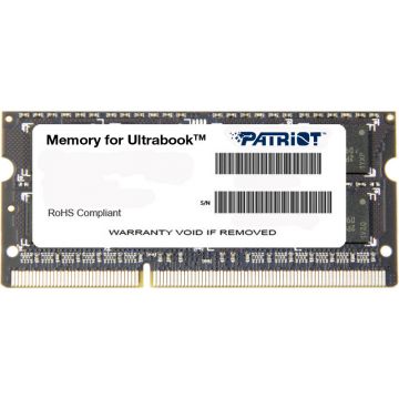 Memorie notebook Patriot 4GB, DDR3, 1600MHz, CL11, 1.35v