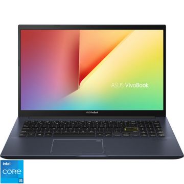 Laptop ASUS 15.6'' VivoBook 15 X513EA, FHD, Procesor  Intel® Core™ i5-1135G7 (8M Cache, up to 4.20 GHz), 8GB DDR4, 512GB SSD, Intel Iris Xe, No OS, Black