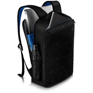 DELL Rucsac notebook 15.6 inch Essential Black-Blue, rezistent la apa, rezistent la zgarieturi
