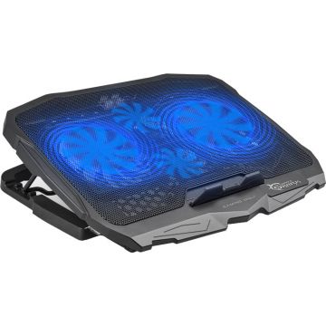 Stand/Cooler notebook White Shark ICE WARRIOR, 15.6 max 17.3 inch, ventilatoare 2x 125 mm, 2x 70 mm, Blue LED fan