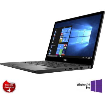 Laptop Refurbished cu Windows Latitude E7480 Core i5-7300U 8GB DDR4 512GB SSD 14 inch FHD Webcam Windows 10 Professional Preinstalat