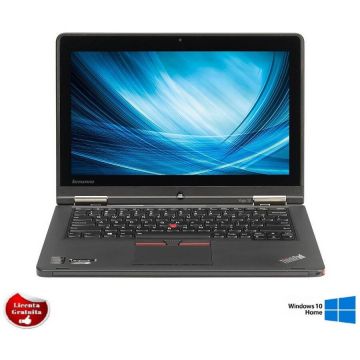 Laptop Refurbished cu Windows THINKPAD YOGA 12 Intel Core i5-5300U 2.30GHz up to  2.90GHz  8GB DDR3 120GB SSD 12.5inch FHD Touchscreen Webcam Windows 10 Home Preinstalat