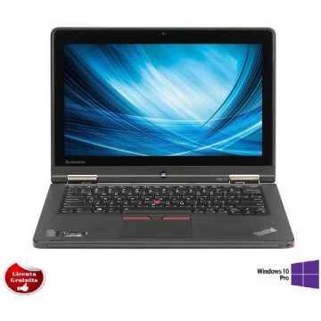 Laptop Refurbished cu Windows THINKPAD YOGA 12 Intel Core i5-5300U 2.30GHz up to  2.90GHz  8GB DDR3 120GB SSD 12.5inch FHD Touchscreen Webcam Windows 10 Professional Preinstalat